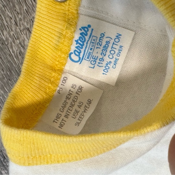 Vintage Carter's Circus Bear Balloons Birthday One Piece Outfit 12m - Picture 3 of 7